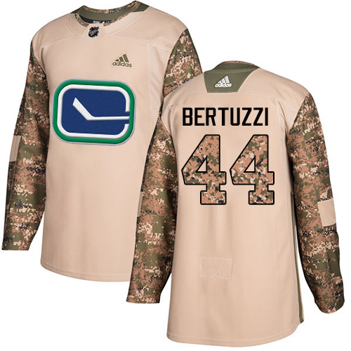 Adidas Canucks #44 Todd Bertuzzi Camo Authentic Veterans Day Stitched NHL Jersey
